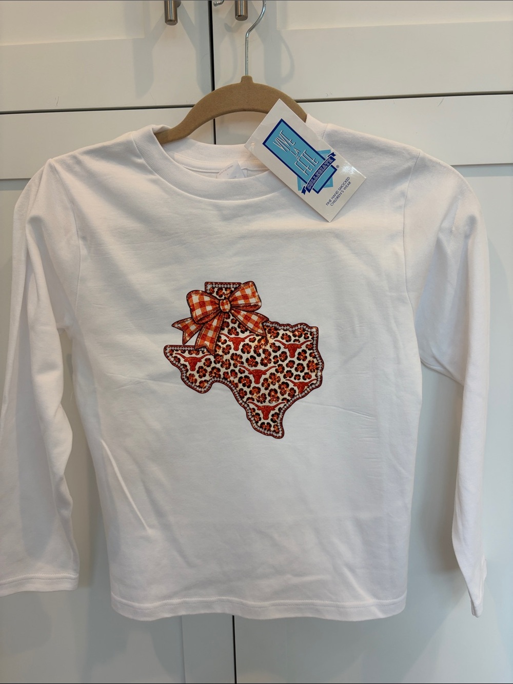 University of Texas Longhorn Long-Sleeve Kids Tee size 8 NWT